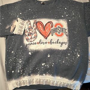 Gildan Gray Ohio State Graphic Sweatshirt